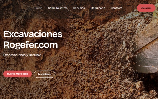 EXCAVACIONES ROGEFER||CEAP INFORMÁTICA PÁGINAS WEB VITORIA